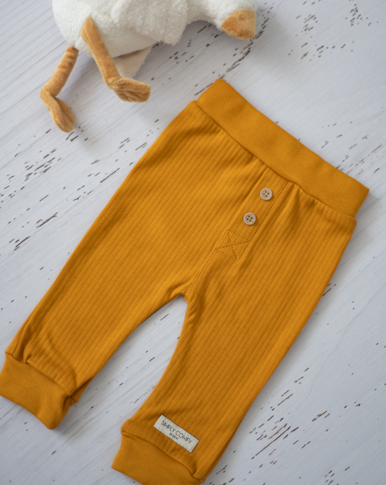 Pantaloni Solaris galben asfintit - Simply Comfy