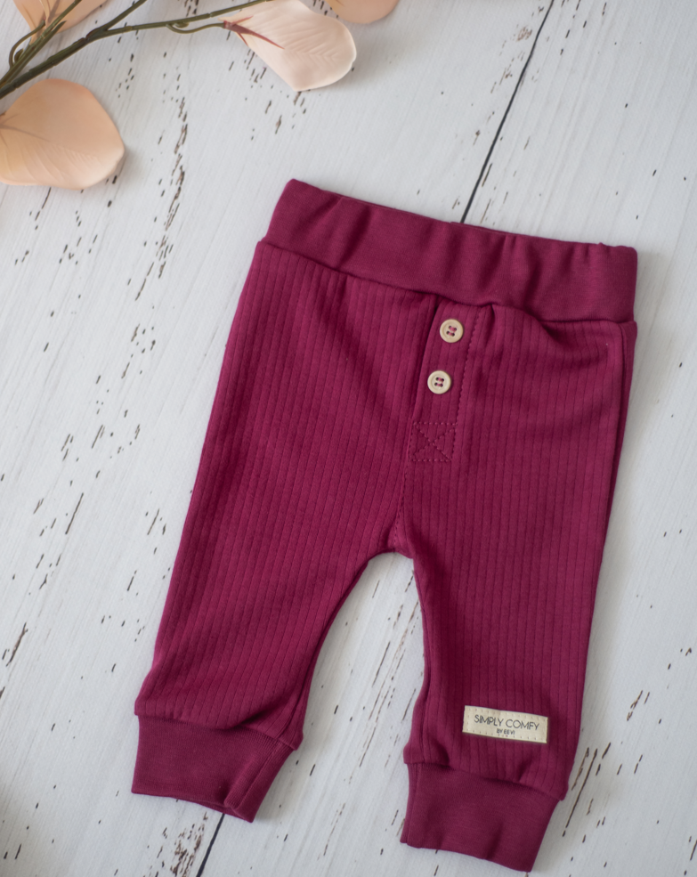 Pantaloni Ivy bordo - Simply Comfy