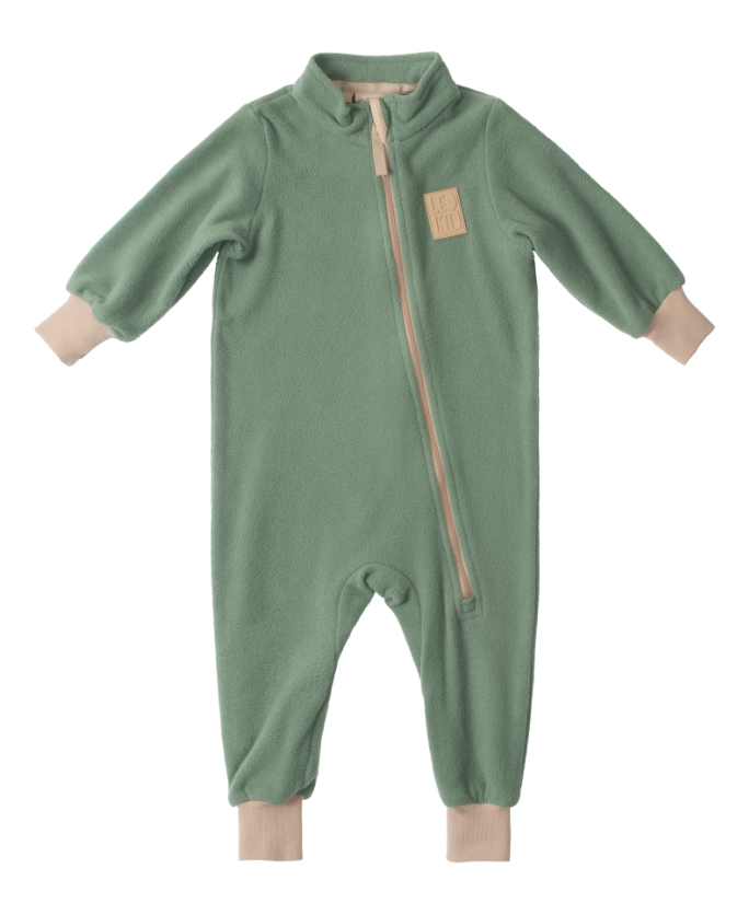 Salopeta fleece verde - Green shade - Leokid