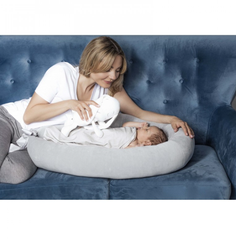 Babynest gri - Grey velvet - Effiki