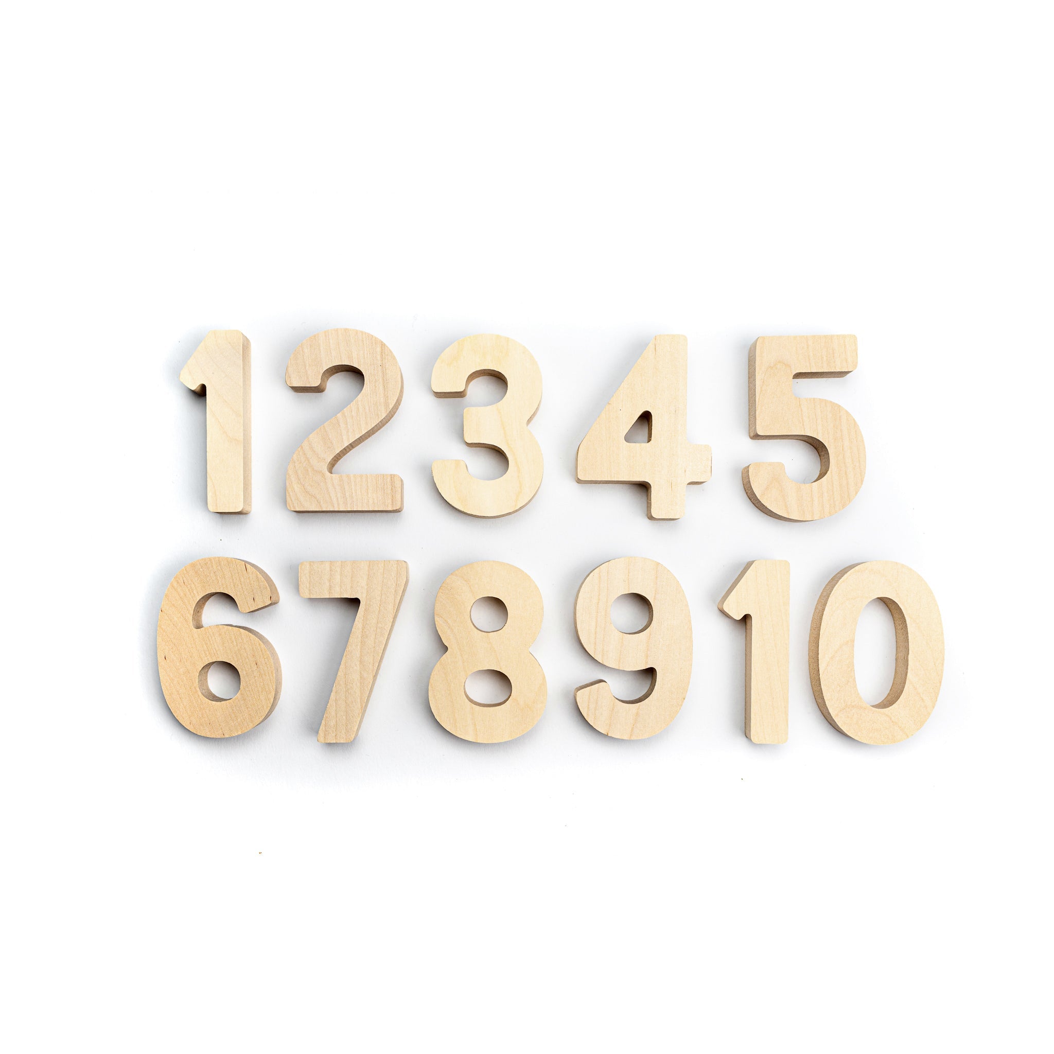 Cifre si numere din lemn - 1-10 - Flockmen