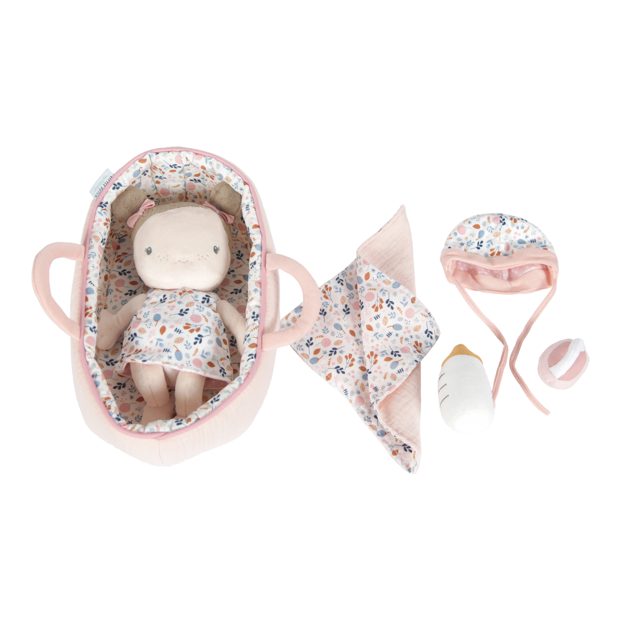 Set papusa bebelus Rosa cu accesorii - Little Dutch