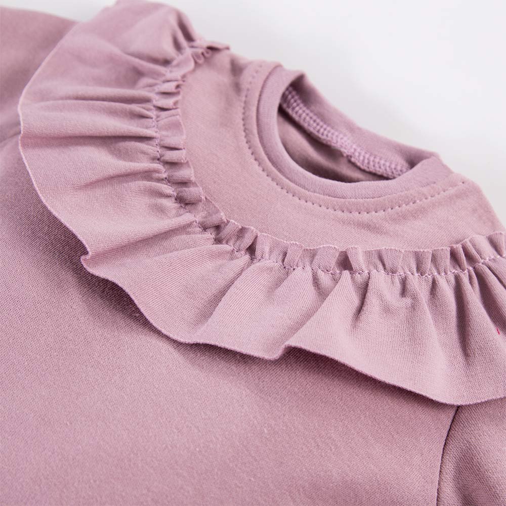Bluza Tiffany cu volane lila - Simply Comfy